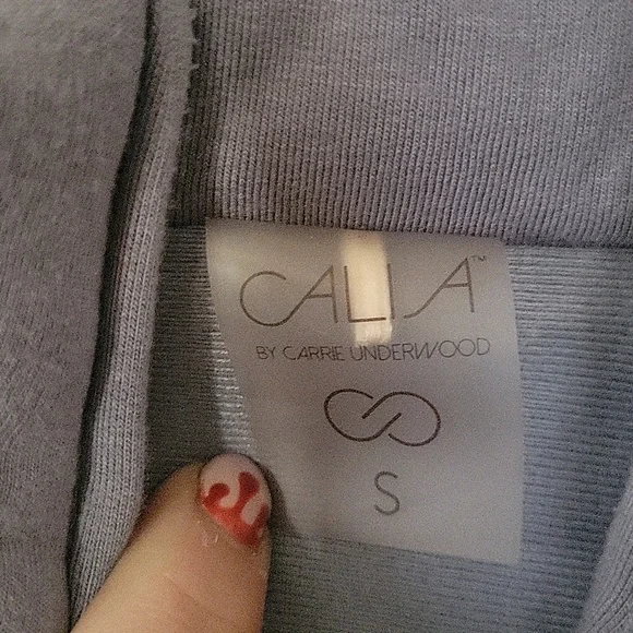 EUC Calia by Carrie Underwood Grey  Quilted Crop Jacket Size S - Picture 2 of 4